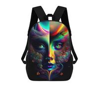 sinyumoney Lady Surreal 03 Mochilas Para Niños Y Estudiantes, Mochilas Escolares Impresas En 3D, Mochilas Para Estudiantes De Primaria Y Secundaria Para Niños Y Niñas 17inch