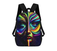 sinyumoney Lady Surreal 05 Mochila Escolar Impresa En 3D Mochilas Informales Para Niños Mochila Escolar Impresa En 3D Para Niños De Primaria Y Secundaria 17inch