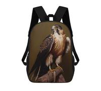 sinyumoney Laggar Falcon Oil Paint Mochila Escolar Infantil Impresa En 3D, Mochila Informal De Moda Para Niños, Mochila De Viaje De Alta Capacidad Para Libros Para Niños 17inch