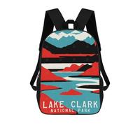 sinyumoney Lake Clark National Park 17inch Mochilas Escolares Impresas En 3D, Mochilas Escolares De Moda Para Niños De Primaria Y Secundaria