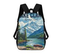 sinyumoney Lake Clark National Park Mochila Infantil Para Niñas, Mochila Escolar 3D, Mochila Para Niños Pequeños, Mochila Informal De Día, Mochila Escolar De Moda 17inch