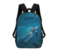 sinyumoney Large Sea Turtle Mochila Escolar Infantil Impresa En 3D Para Niños, Mochila De Viaje De Alta Capacidad, Mochilas Para Libros De 17 Pulgadas Para Niños