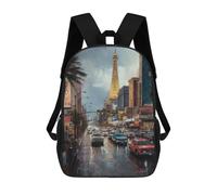 sinyumoney Las Vegas Beauty USA Mochila Ligera Para La Escuela, Mochila Escolar, Mochila Para La Universidad Para Niñas Y Adolescentes 17inch