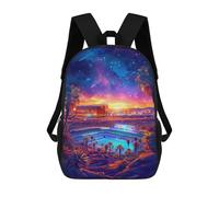 sinyumoney Las Vegas Stadium Sunset Mochila Escolar Para La Escuela Secundaria, Preparatoria, Universidad Y Viajes Para Niños/niñas/adolescentes 17inch
