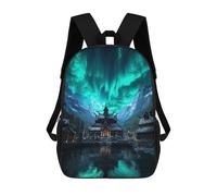 sinyumoney Last Sanctuary of The Boreal Flame Mochila Infantil De 17 Pulgadas, Mochila Escolar Con Estampado 3D De Dibujos Animados Para Niños Y Adolescentes.