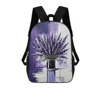 sinyumoney Lavender Bouquet in Jar Painting Mochila Escolar Infantil Impresa En 3D Para Niños, Mochilas De Viaje De Alta Capacidad, Bolsas Para Libros, Mochila Escolar Infantil 17inch