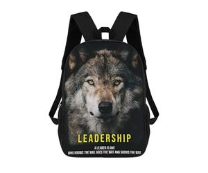 sinyumoney Leadership Alpha Wolf Mochilas Escolares, Bolsos De Negocios, Bolsos Para Portátiles Resistentes Para Hombres, Mujeres Y Adolescentes 17inch