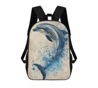 sinyumoney Leap of The Dolphin Mochila De Día Mochila De Negocios Mochila Impermeable Para Libros Para Hombres/mujeres 17inch