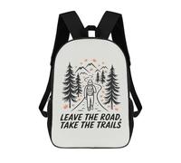 sinyumoney Leave The Road, Take The Trails Mochila Escolar, Mochila De Negocios Para Portátil, Mochila Informal Unisex Para Hombres, Mujeres Y Adolescentes 17inch