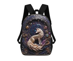 sinyumoney Legend Steampunk Fox Mochila Escolar Resistente Al Agua, Mochila Escolar De Negocios Para Niños/niñas/adolescentes 17inch