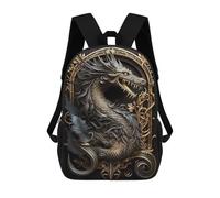 sinyumoney Legendary Dragon Art Deco Mochila Escolar Infantil Impresa En 3D 17inch Mochilas De Moda Para Niños De Primaria Y Secundaria