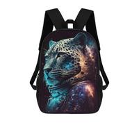 sinyumoney Leopard Astronaut Galaxy Art Print 17inch Mochila Escolar Impresa En 3D Para Niños, Mochila Escolar Informal De Moda, Mochilas De Viaje Para Niños Y Estudiantes.