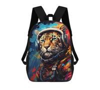 sinyumoney Leopard Astronaut in Space Mochila Escolar De Moda, Mochila Para Material Escolar, Mochila Impermeable Informal Para Acampar, Aventuras Al Aire Libre Y Viajes Diarios 17inch