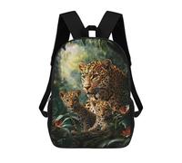 sinyumoney Leopard Family in Amazon Rainforest-2 Mochila De Viaje Para La Universidad Mochilas Para La Escuela/trabajo/viajes 17inch