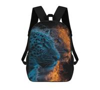 sinyumoney Leopard Fire Water Energy Mochila Escolar Impresa En 3D 17inch Mochilas De Moda Para Niños, Mochilas Escolares Para Niños De Primaria Y Secundaria