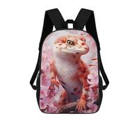 sinyumoney Leopard Gecko Watercolor Mochila Escolar De Moda Para Estudiantes, Adecuada Para Niños Y Niñas, Mochila Informal Para Viajes Al Aire Libre, Esencial Para El Día A Día 17inch