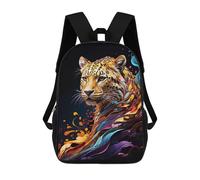 sinyumoney Leopard in Abstract Art Mochilas Escolares Para Ordenador Para El Colegio/trabajo/viajes Para Niñas, Niños Y Adolescentes 17inch