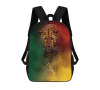 sinyumoney Leopard in Colorful Smoke Mochila Mochila Informal Para El Día A Día, Para La Escuela, El Trabajo Y Los Viajes Para Hombres, Mujeres Y Adolescentes 17inch