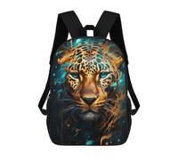 sinyumoney Leopard in Digital Art Mochila Escolar, De Secundaria, Universitaria, De Viaje Para Adolescentes, Chicas, Chicos, Mujeres Y Hombres 17inch