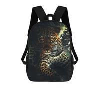 sinyumoney Leopard in The Wild Mochila, Mochila Infantil, Mochila Escolar Para Estudiantes, Mochila Para Libros, Mochila Escolar Impresa En 3D Para Niños Y Niñas 17inch