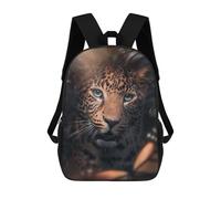 sinyumoney Leopard Portrait in Shadows Mochila Escolar Infantil Impresa En 3D Para Niños, Mochila De Viaje De Alta Capacidad, Bolsas Para Libros, Mochila Escolar Infantil 17inch