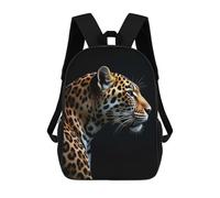 sinyumoney Leopard Portrait Mochila Escolar Impresa En 3D Mochilas Informales Para Niños Mochila Escolar Impresa En 3D Para Niños De Primaria Y Secundaria 17inch