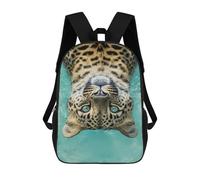 sinyumoney Leopard Swimming in Pool Mochilas Infantiles Impresas En 3D Para Niños. Mochilas De Viaje De Moda Para Niños. Mochila Escolar Para Estudiantes De Primaria Y Secundaria.