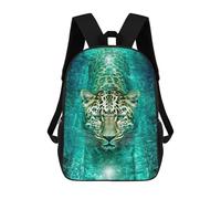 sinyumoney Leopard Swimming in Water-1 Mochila Escolar/para Ordenador Portátil Para Colegio/trabajo/viajes Para Camping, Aventuras Al Aire Libre Y Viajes Diarios 17inch