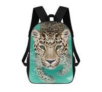 sinyumoney Leopard Swimming in Water-2 Mochila Escolar Impresa En 3D 17inch Mochila Escolar Infantil Mochilas De Viaje Mochila Informal De Moda Para Niños Y Estudiantes