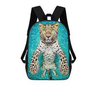 sinyumoney Leopard Swimming Pool Adventure Mochilas Para Niños 17inch Mochila Escolar Mochila Escolar Impresa En 3D Para Niños De Primaria Y Secundaria