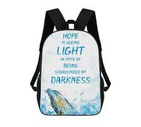 sinyumoney Life of PI Mochila Escolar Infantil Impresa En 3D Para Niños, Mochila De Viaje De Alta Capacidad, Bolsas Para Libros, Mochila Escolar Infantil 17inch