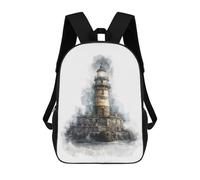 sinyumoney Lighthouse Mochila Ronaldo, Mochila Infantil, Mochila Escolar Para Estudiantes, Mochila Para Libros, Mochila Escolar Impresa En 3D Para Niños Y Niñas, 17inch