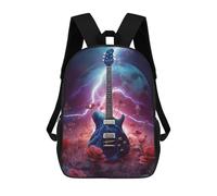 sinyumoney Lightning Space Guitar Mochila Escolar Ligera Para Aeropuerto Y Estudiantes Universitarios Para Hombres/mujeres 17inch