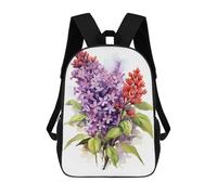 sinyumoney Lilac Flowers Mochilas Impresas En 3D 17inch Mochila Escolar Infantil Para Exteriores, Mochila Informal De Día, Bolsas De Viaje Informales Para Estudiantes De Secundaria