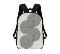 sinyumoney Lines And Boho 1 Mochila Infantil Para Niñas Y Niños, Mochila De Día, Escuela Primaria, Perfecta Para La Vuelta Al Cole O Educación Física, Regalos Y Viajes 17inch