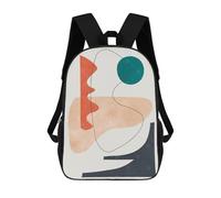 sinyumoney Lines And Brushstrokes 3 Mochila Escolar Infantil De Moda Informal Mochilas Infantiles Impresas En 3D Mochila Grande Para Niño 17inch