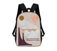 sinyumoney Lines And Brushstrokes Mochila Escolar Infantil Impresa En 3D Para Niños, Mochila De Viaje De Alta Capacidad, Bolsas Para Libros, Mochila Escolar Infantil 17inch