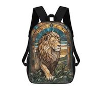 sinyumoney Lion Animal Mochila Escolar Infantil De 17 Pulgadas, Impresa En 3D, Estilo Casual, Para Niños, Ideal Para Viajes, Como Mochila Escolar O Para Llevar Libros.