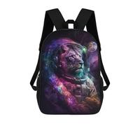 sinyumoney Lion Astronaut in Space -10 Mochila Escolar De 17 Pulgadas Impresa En 3D Mochilas Infantiles Mochila Genial Impresa En 3D Para Niños De Primaria Y Secundaria