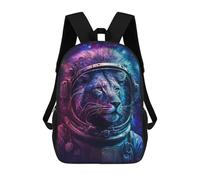 sinyumoney Lion Astronaut in Space -8 Mochila Escolar Infantil De 17 Pulgadas Con Estampado 3D, Mochila Moderna Para Niños, Mochilas De Viaje, Bolsas Para Libros, Mochila Escolar Infantil