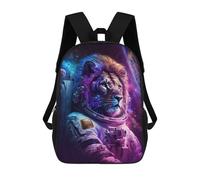 sinyumoney Lion Astronaut in Space Mochila Escolar Impresa En 3D 17inch Mochilas De Moda Para Niños, Mochilas Escolares Para Niños De Primaria Y Secundaria