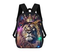 sinyumoney Lion Crown Artwork Mochila Escolar Infantil Estampada Para Adultos Y Niños, Mochila De Viaje Para El Día A Día 17inch