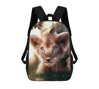 sinyumoney Lion Cub And Butterfly Mochila Infantil Para Niñas, Mochila Escolar 3D, Mochila Para Niños Pequeños, Mochila Informal De Día, Mochila Escolar De Moda 17inch