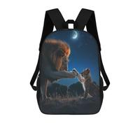sinyumoney Lion Cub Night Sky Mochilas Infantiles Mochila Escolar Impresa En 3D Para Niños Mochilas De Viaje Bolsas Para Libros Para Niños 17inch Mochila Escolar