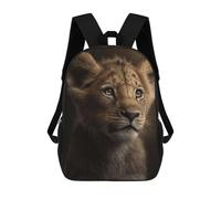 sinyumoney Lion Cub Portrait Mochila Escolar Infantil Impresa En 3D 17inch Mochilas De Moda Para Niños De Primaria Y Secundaria