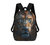 sinyumoney Lion Face Mochila Para Niños, Adolescentes Y Estudiantes, Mochilas Para Niñas, Mochilas Para Niños Pequeños, Primaria Y Secundaria 17inch