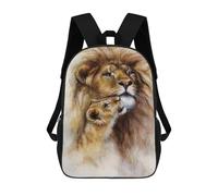 sinyumoney Lion Family Portrait-1 Mochilas Impresas En 3D Para Niños, Mochila Escolar, Mochila Informal Para Exteriores, Mochila Informal De Moda Para Niños, Lindas Bolsas De Viaje 17inch