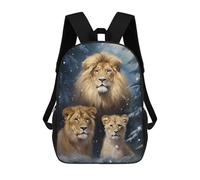 sinyumoney Lion Family Xmas Mochila Escolar Infantil Impresa En 3D Para Niños, Mochila De Viaje De Alta Capacidad, Bolsas Para Libros, Mochila Escolar Infantil 17inch