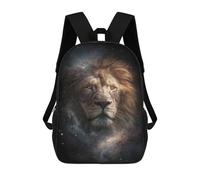 sinyumoney Lion Galaxy Wall Art Print 17inch Mochilas Escolares Impresas En 3D, Mochilas Escolares De Moda Para Niños De Primaria Y Secundaria