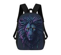 sinyumoney Lion Head Mochila Escolar, Mochila De Viaje Resistente Al Agua, Mochila Para Computadora Para Niñas, Niños Y Adolescentes 17inch